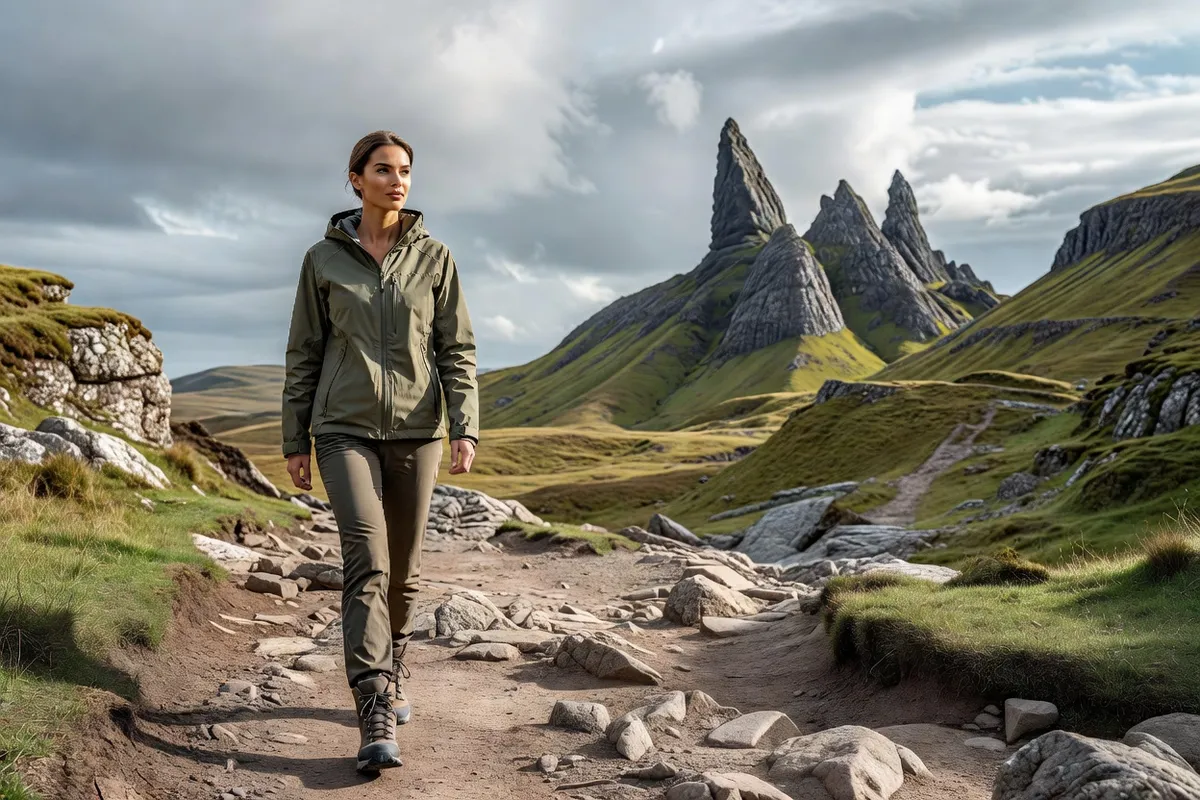 Formations rocheuses spectaculaires de la Quiraing sur l'île de Skye sous un ciel changeant